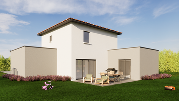 Terrain de 434 m² avec Maison  105 M² à LOZANNE (69380)